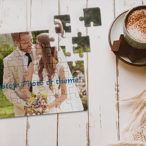 Custom Photo Puzzle - Personalized Photo Puzzle, Photo Puzzle Wedding Gift, Photo Puzzle Anniversary Gift, 110, 252, 520, 1014 Piece Puzzle