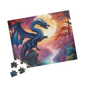 Fantasy Dragon Jigsaw Puzzle, 110, 252, 520 Piece Puzzle, Dragon Puzzle for Adults and Kids, Unique Fantasy Puzzle