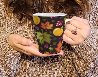 Autumn Pumpkin Latte Mug | Fall Coffee Cup, Cozy Decor