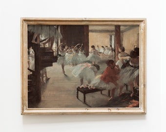 Dance Class Art -  Edgar Degas  - Vintage Wall Print  - Printed and Shipped to You