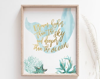 mermaid theme baby room