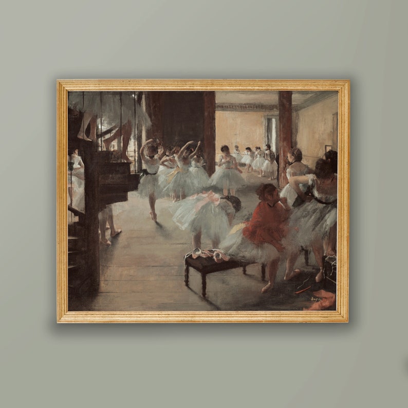 Dance Class Art Edgar Degas Vintage Wall Print Printed and Shipped to You image 2