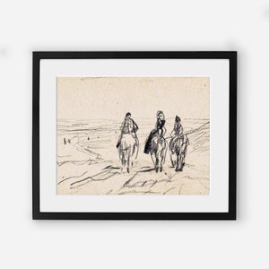 Vintage Horse Sketch Wall Print Printed and shipped to you on premium paper image 5