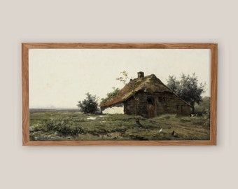 Vintage Long Horizontal Farmhouse Wall Art Print - Vintage Printed Art - Printed and Shipped