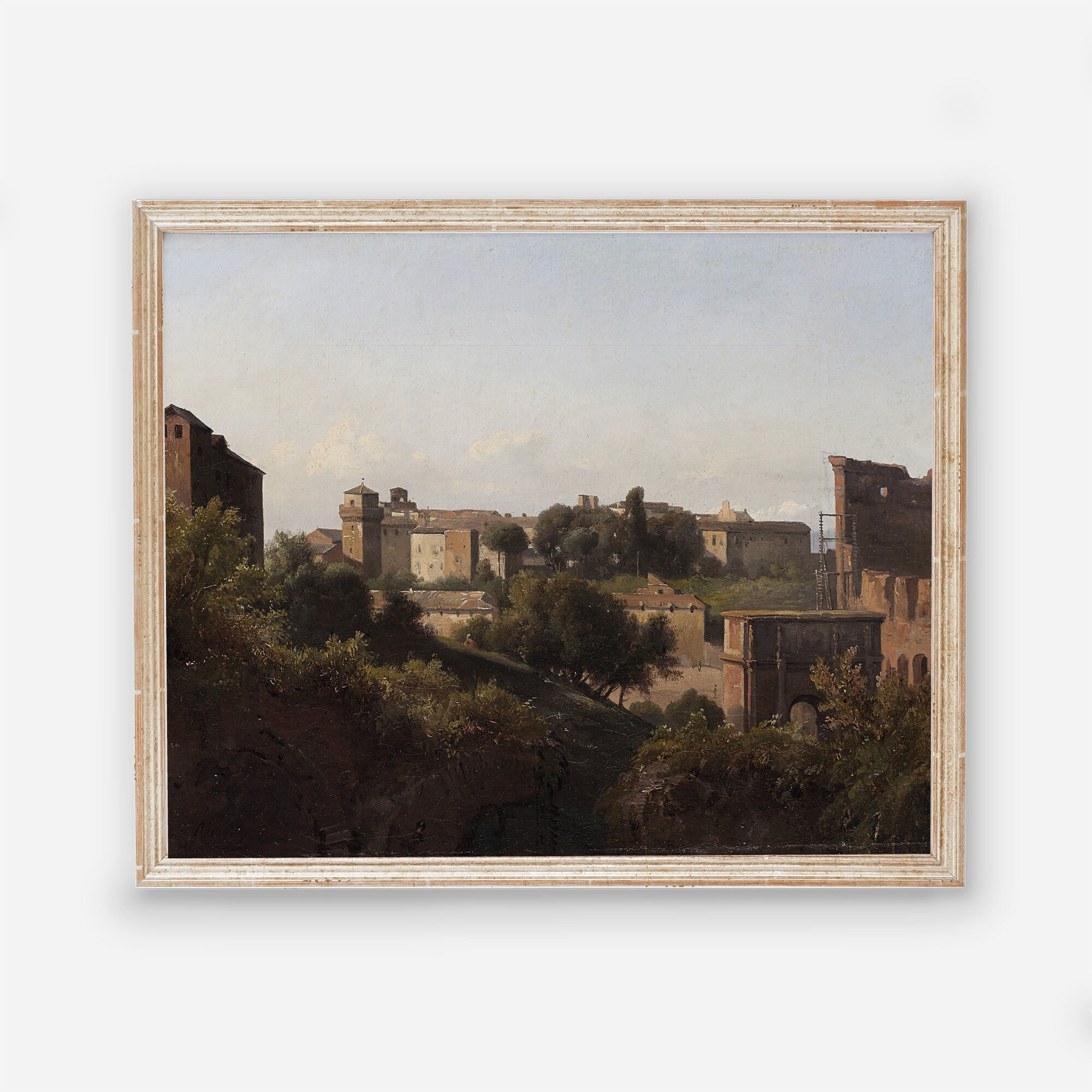 View of Ancient Rome Vintage City Landscape Painting Old - Etsy