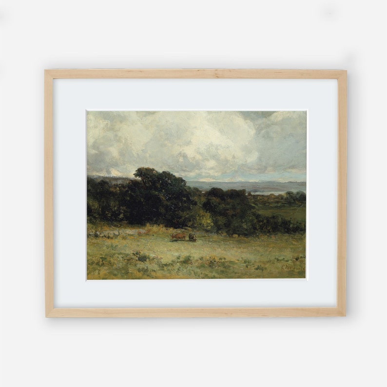 Printed Vintage Landscape Wall Art Print Etsy