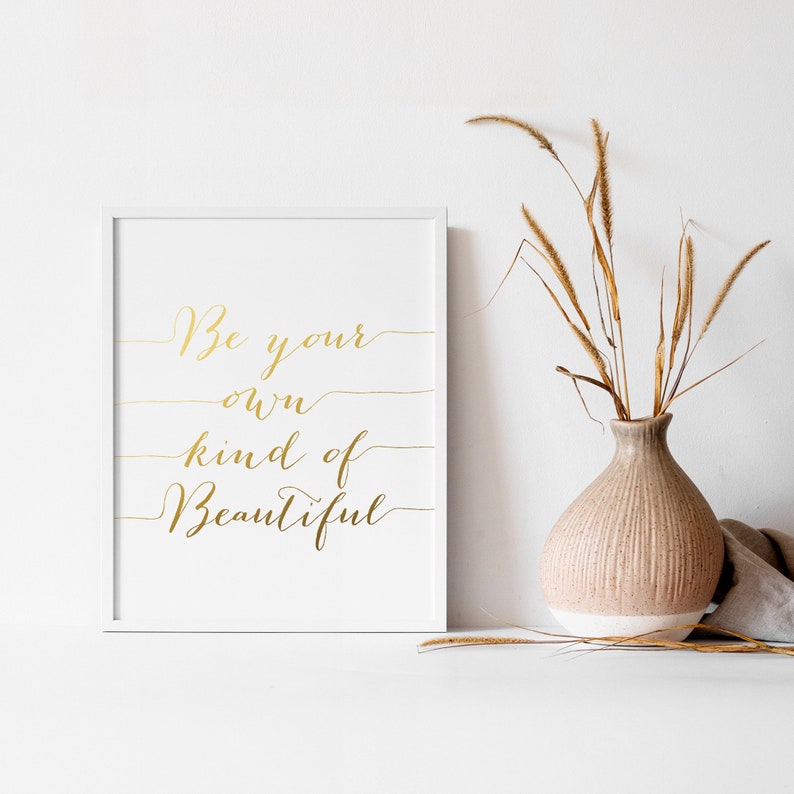 Custom Faux Gold Foil Print Wall Art You personalize the