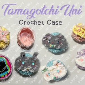 Tamagotchi Uni crochet case - cute animal case -bunny/cat/bear/seastar