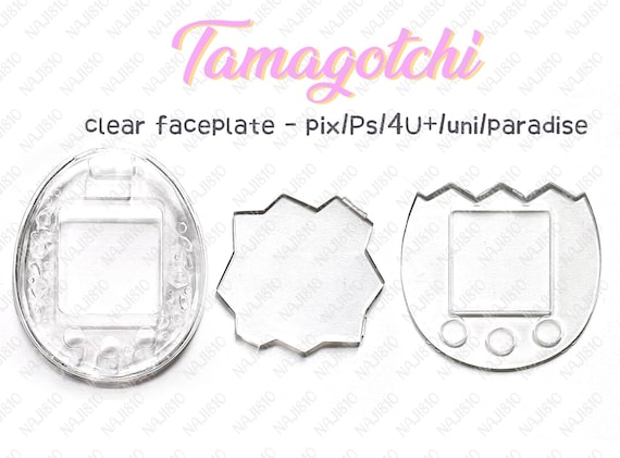 Tamagotchi Clear FACEPLATE Uni / Paradise / Pix / P's / Ps - Etsy