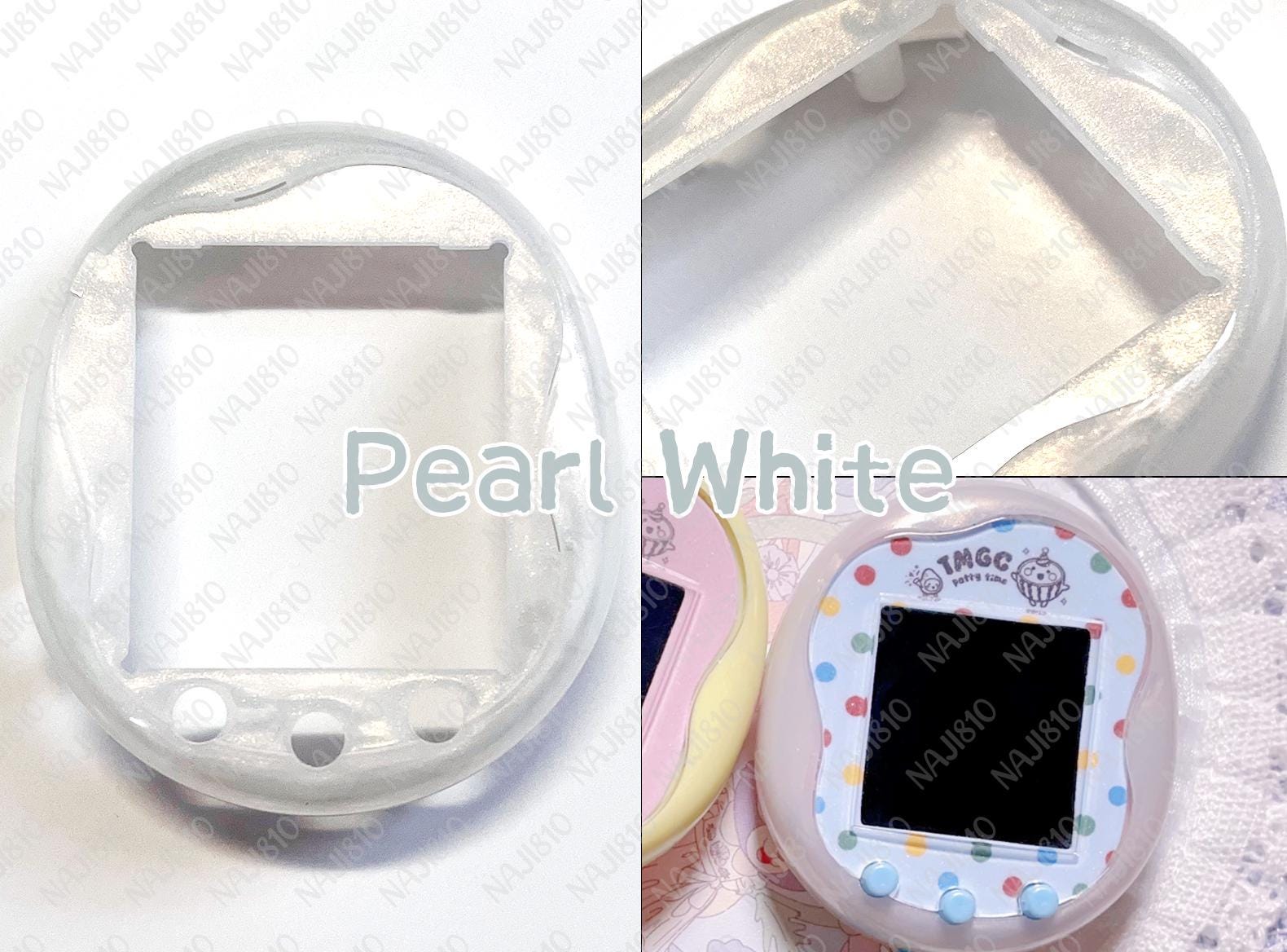 たまごっちユニカスタムフロントシェル / 透明 / パール光沢