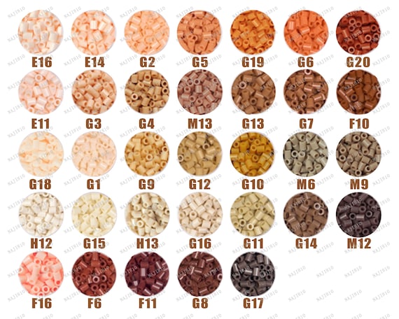 Series A Mini Beads Refill Color-brown/skin (perler