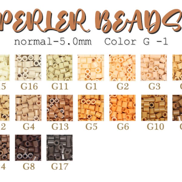 5.0mm [2000pcs / 4000pcs]Perles Recharge Color-G (Marron) - (Perles Perler / Perles Hama / Perles Fuse)