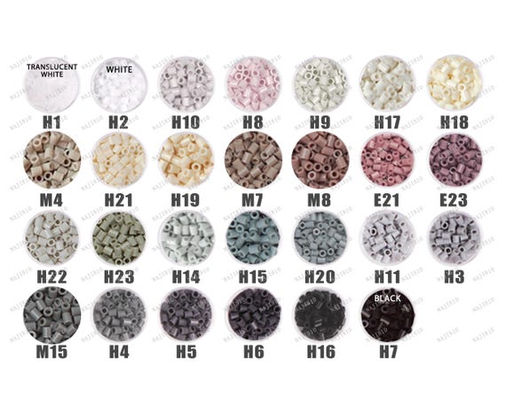 Series A Mini Beads Refill Color-white/grey/black