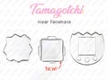 Tamagotchi clear FACEPLATE connection / uni / paradise / pix / P's / ps