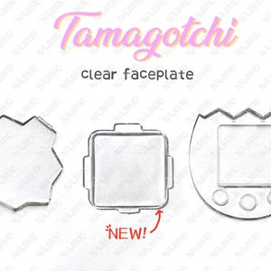 Tamagotchi clear FACEPLATE connection / uni / paradise / pix / P's / ps