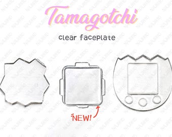 Tamagotchi clear FACEPLATE connection / uni / paradise / pix / P's / ps