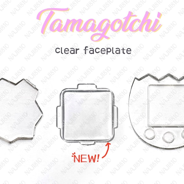 Conexión de placa frontal transparente Tamagotchi / uni / paradise / pix / P's / ps