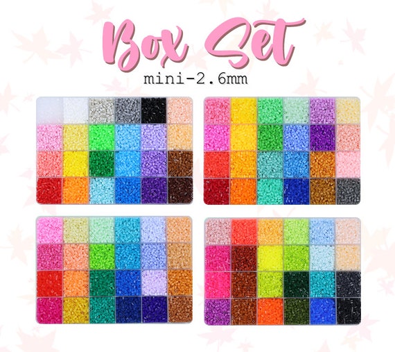 2.6mm Mini Beads Box Set - H-Series ( 15 Colors) High Quality Mini Beads -  (Perler Beads/Hama Beads/Fuse Beads)