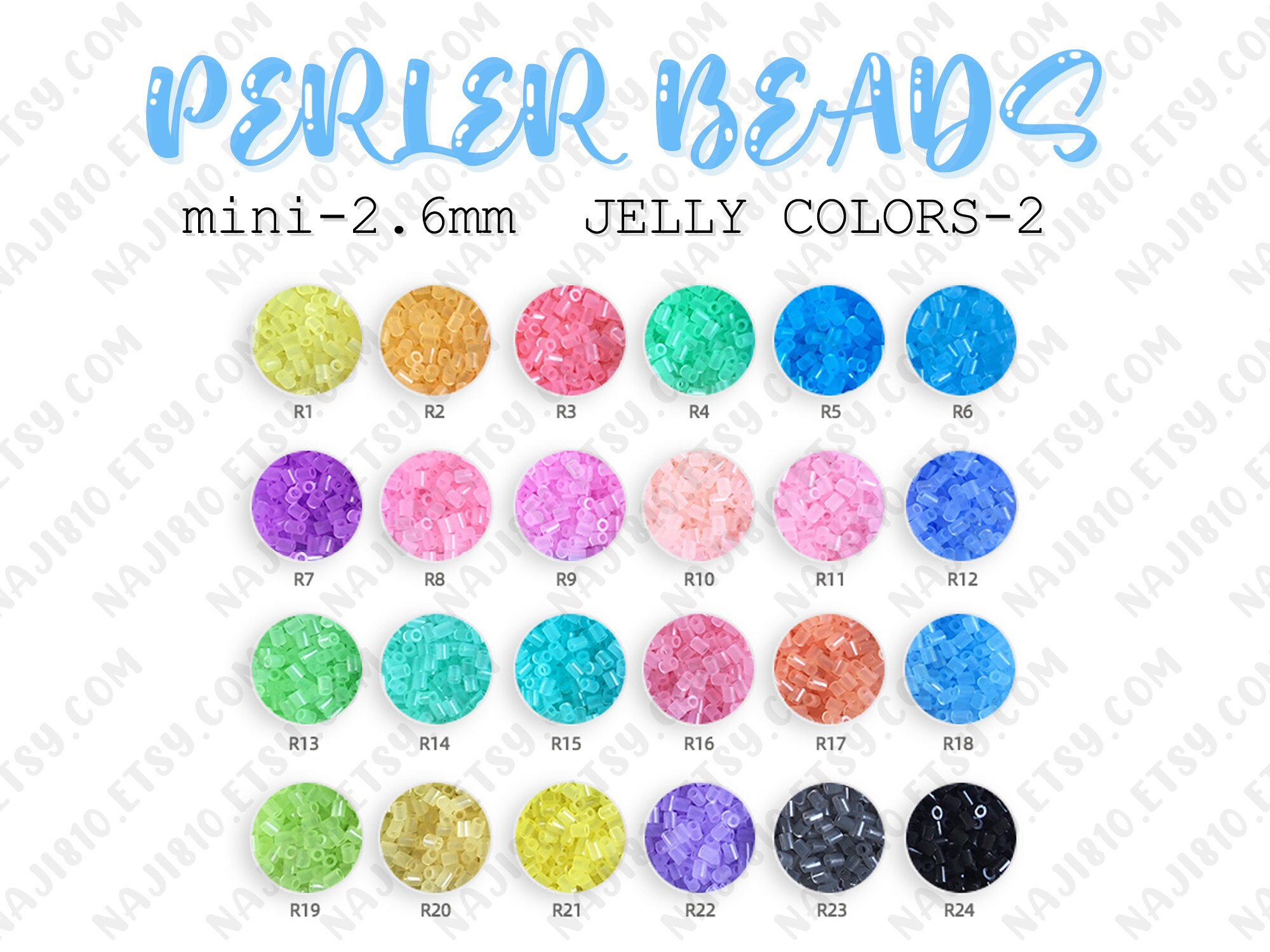 2.6mm 2000pcs Mini Beads Refill Black/white/gray Series high Quality/perler  Beads/fuse Beads 