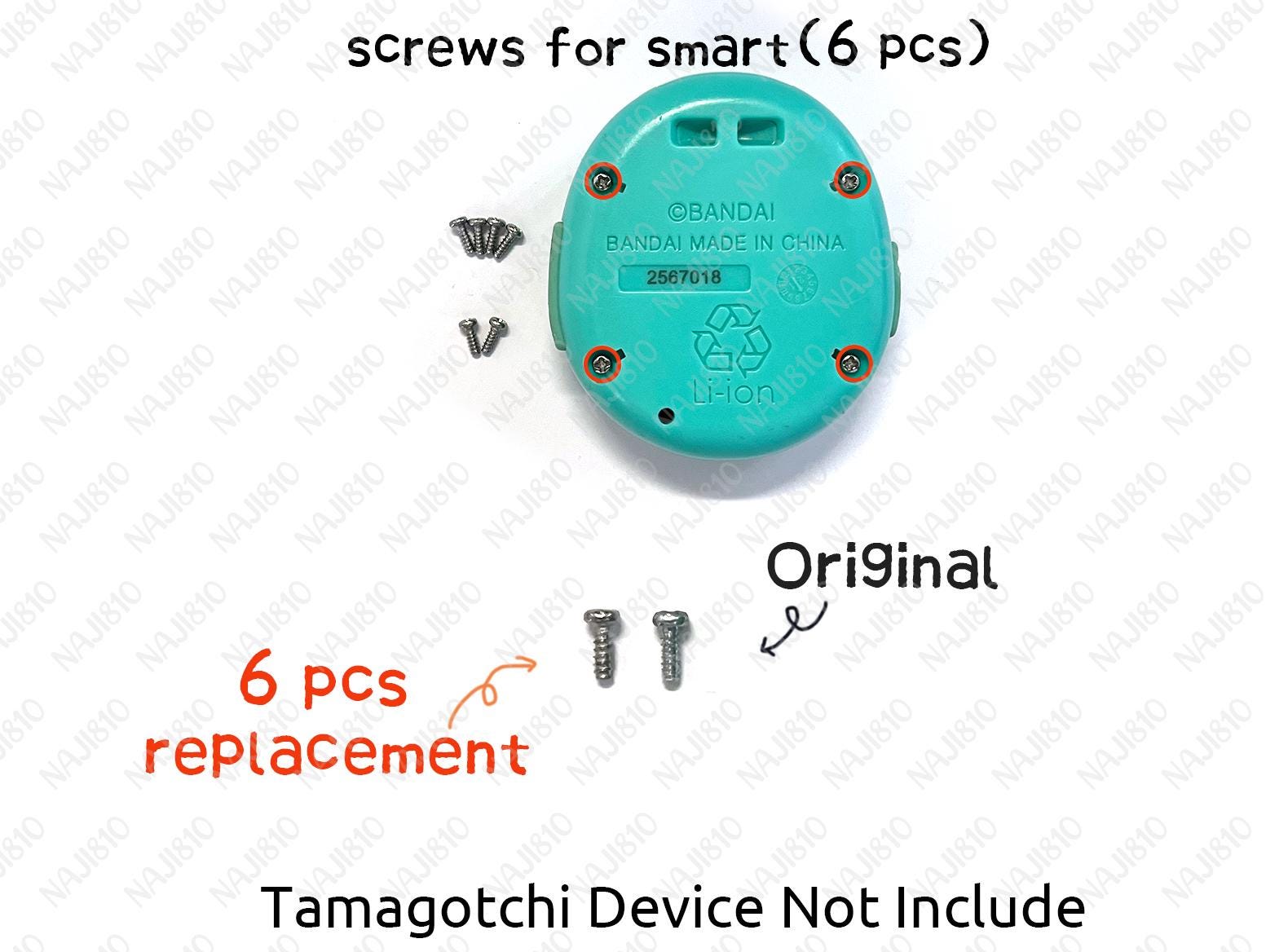 Tamagotchi SCREWS for Uni / P's / 4U / 4U+ / Id / Idl / V3 / Mix