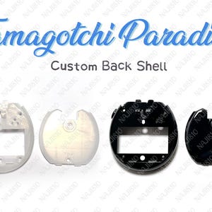 Tamagotchi Paradise custom BACK SHELL / transparant / glitter / parelmoer