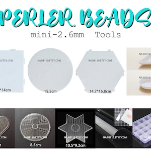 2.6mm Mini Beads Clear Pegboards/Ironing Film/Compartment/Small Plate- (Perler Beads/Hama Beads/Fuse Beads)