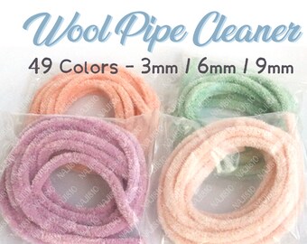 120cm-49 colors-Wool Pipe Cleaner/high quality/animals craft/chenille stems/