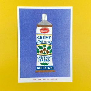 栗のスプレッドのチューブのリソグラフ印刷