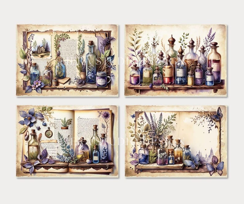 Old Apothecary Junk Journal Kit, Apothecary Junk Journal Pages ...