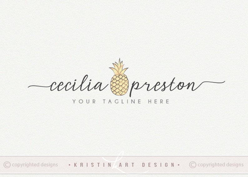 Pineapple Logo Design Fruit Logo Photography Logo Modern Etsy