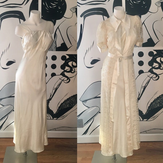 1930s Vintage 2 Piece Wedding Dress