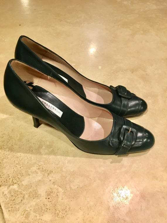 hunter green high heels