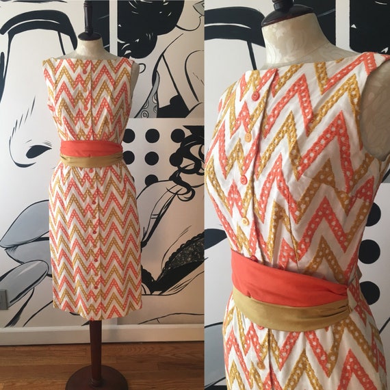Jerry Gilden Zig Zag Wiggle Dress
