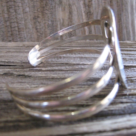 signed Optical illusion design BOLD sterling 7 1/… - image 6