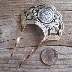 Vintage Sterling Silver Hair Picks - Etsy display picture 2