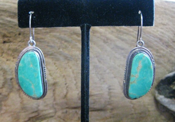 Navajo TURQUOISE 1 1/2" dangle Earrings. Recogniz… - image 4