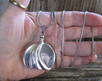 Taxco Secret PERFUME Bottle PENDANT Necklace With Dauber, 2