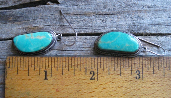 Navajo TURQUOISE 1 1/2" dangle Earrings. Recogniz… - image 7