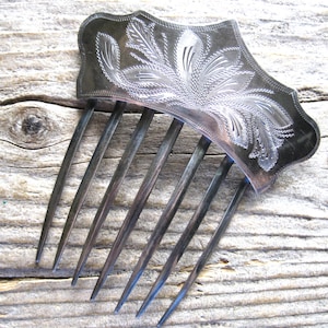 Antique Silver Hair Combs - Etsy display picture 1
