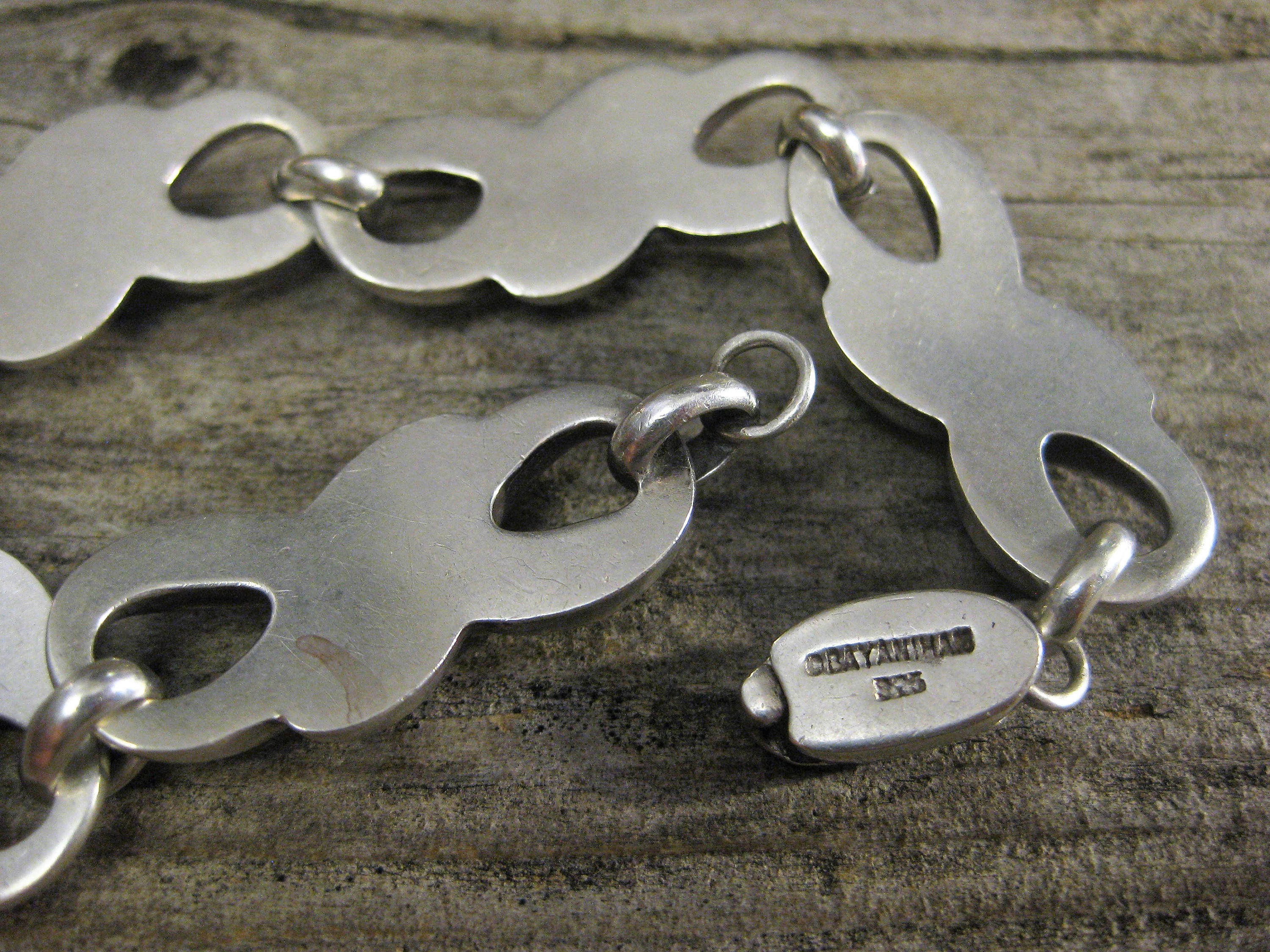 Ca 1970 BAYANIHAN LINK BRACELET, Sterling Silver Ca 1970 BAYANIHAN LINK BRACELET, Sterling Silver