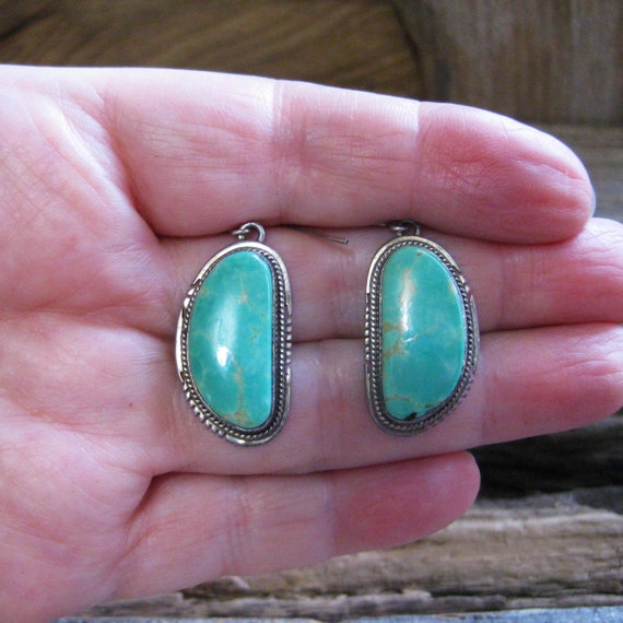 Navajo TURQUOISE 1 1/2" dangle Earrings. Recogniz… - image 6