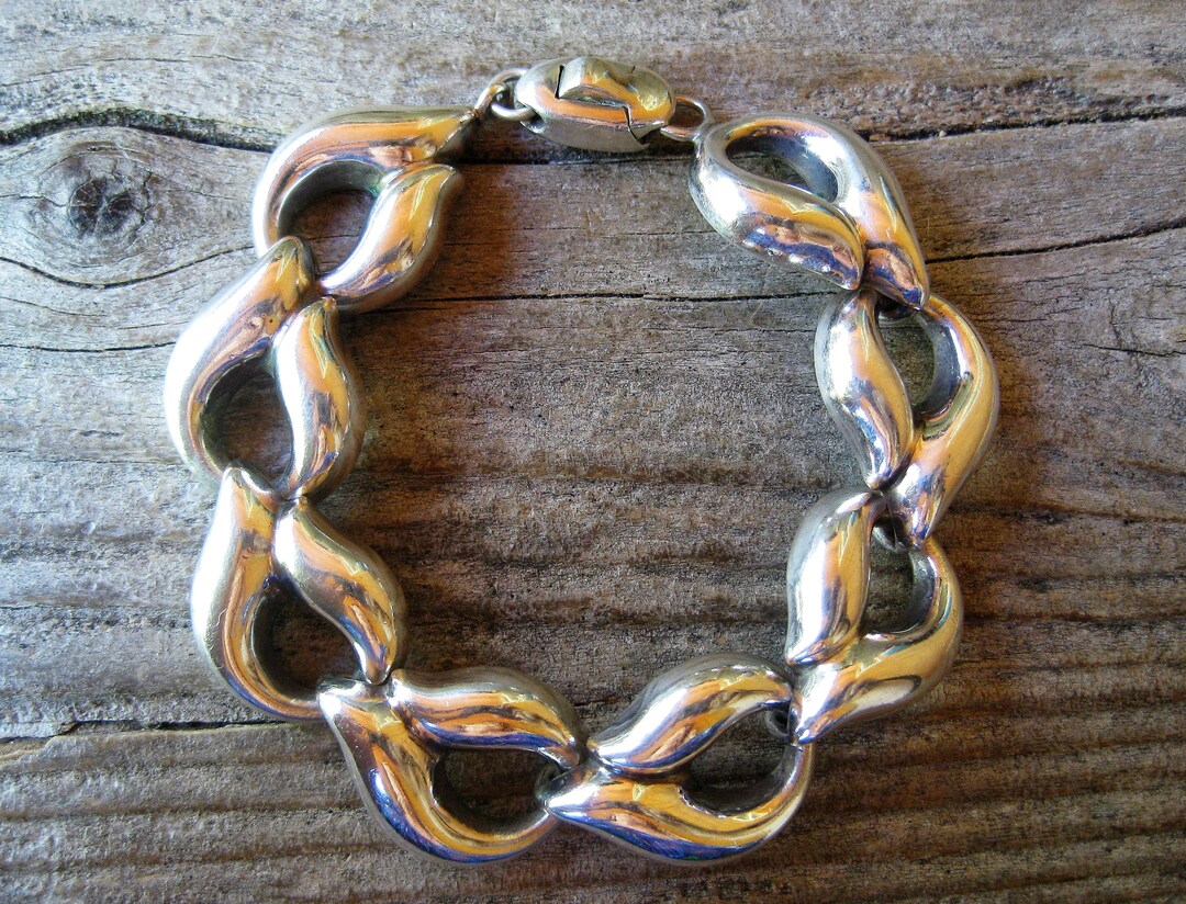 70-80’s BAYANIHAN SV925 LINK BRACELET Ca.1970 BAYANIHAN Sterling LINK BRACELET, 7 1/4
