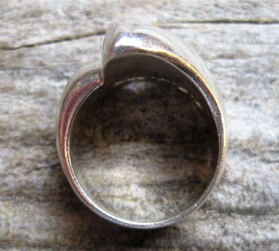 solid STERLING BAND RING, size 5. Signed, dimensi… - image 4