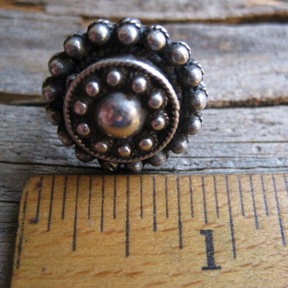 ca. 1960 sterling POISON pill box RING, sterling,… - image 8