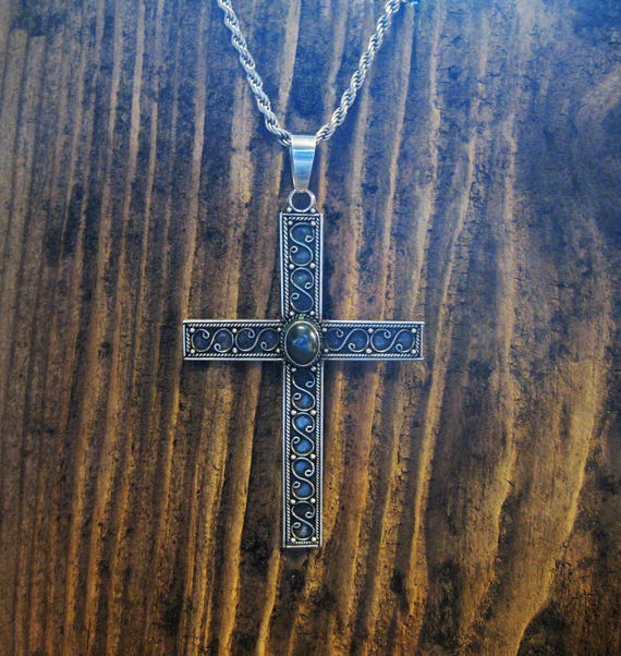 3 Crosses of Calvary Triple Cross Necklace Choker Waterproof Chain Jesus  Woman Men Love Jewelry Jewellery - Etsy
