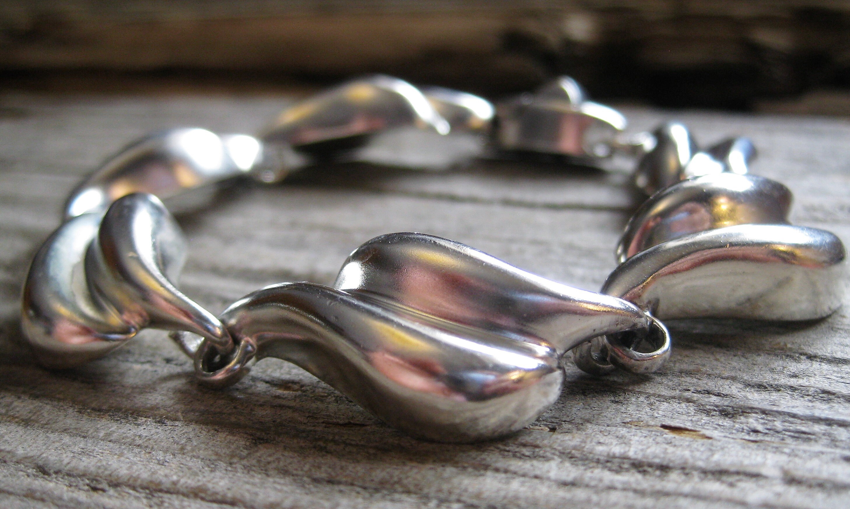70-80’s BAYANIHAN SV925 LINK BRACELET Ca.1970 BAYANIHAN Sterling LINK BRACELET, 7 1/4
