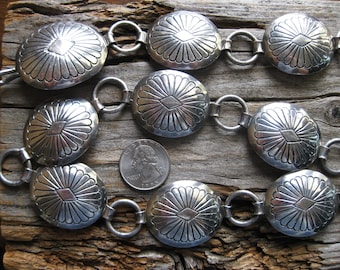 470108ページナバホ族 ヴィンテージ スワスティカ コンチョ ナバホ 20〜40年代Antiqie Fred・Harvey 卍（スワスティカ） バングル