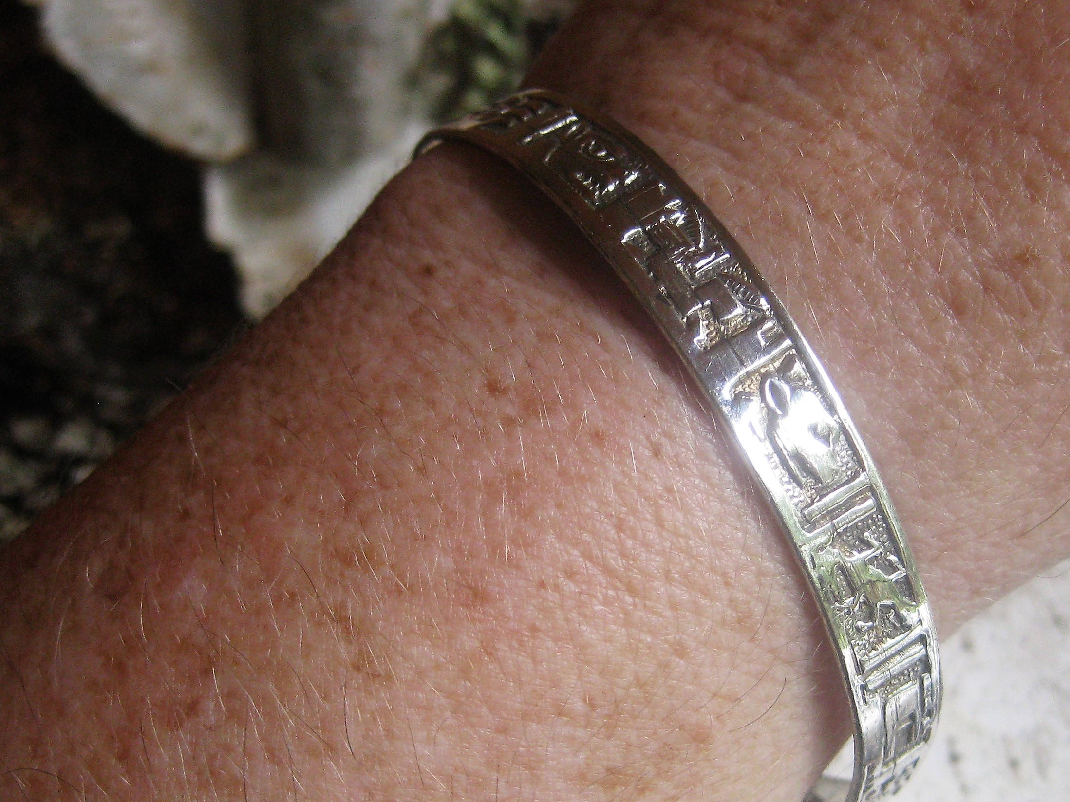 Ca 1960 TAXCO Sterling BANGLE 3/8