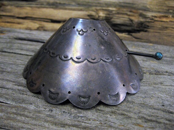 Antique Navajo Artisan Crafted Bun Pony Tail Holder Barrette Etsy