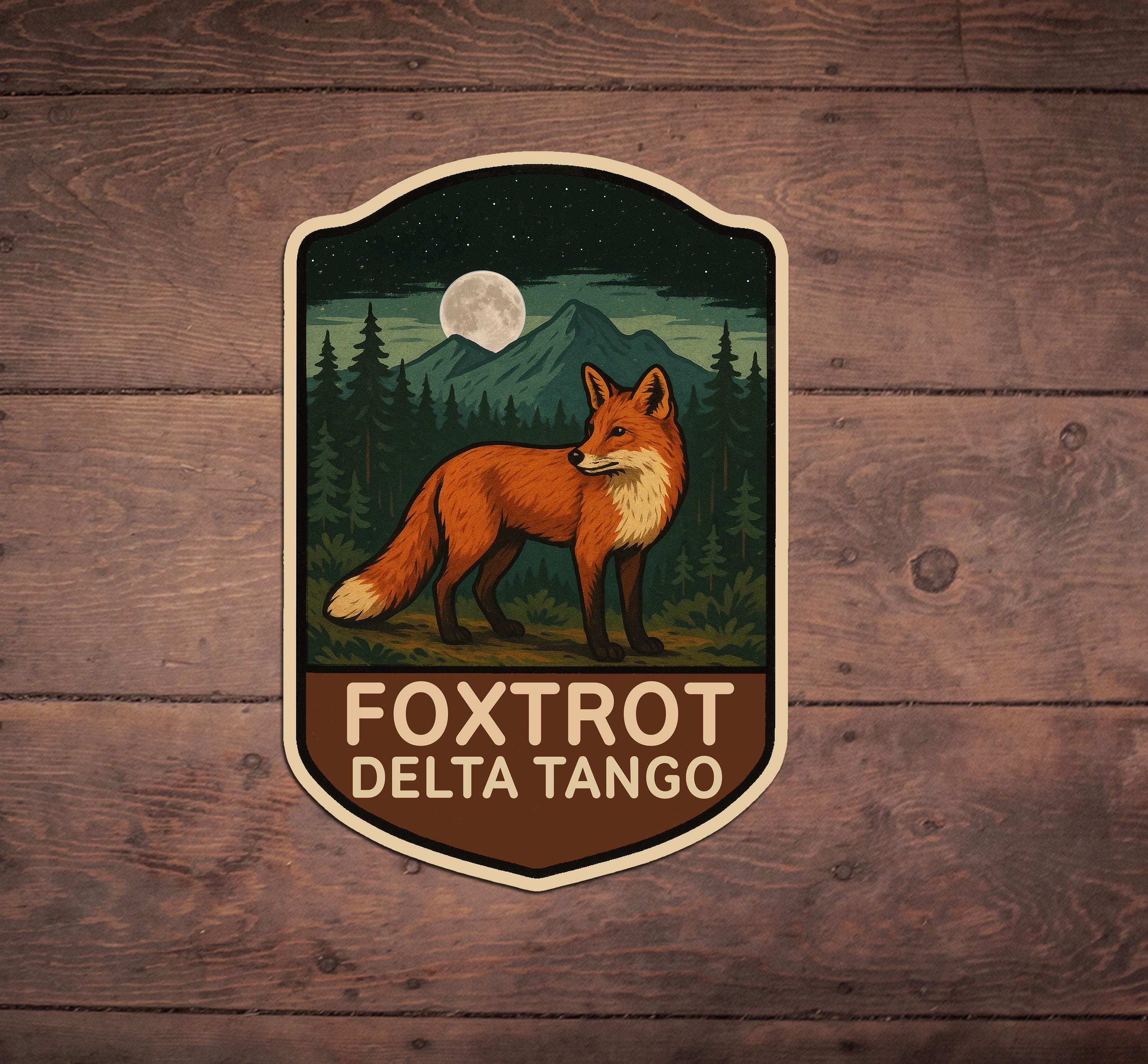 Foxtrot Delta Tango Vinyl Decal - 6.5x3.75 Inch Funny Bumper Sticker For Cars, Windows & Tools